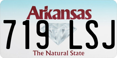 AR license plate 719LSJ