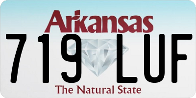 AR license plate 719LUF