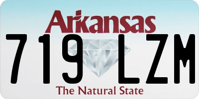 AR license plate 719LZM