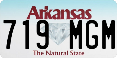 AR license plate 719MGM