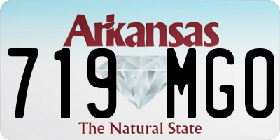 AR license plate 719MGO