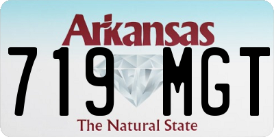 AR license plate 719MGT