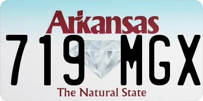 AR license plate 719MGX