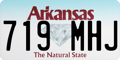 AR license plate 719MHJ