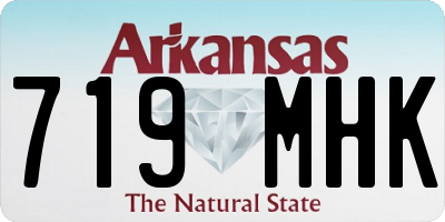 AR license plate 719MHK