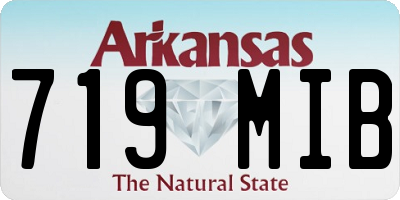 AR license plate 719MIB