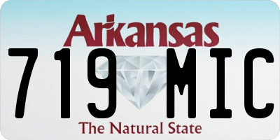 AR license plate 719MIC