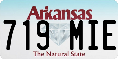 AR license plate 719MIE