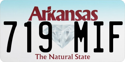 AR license plate 719MIF