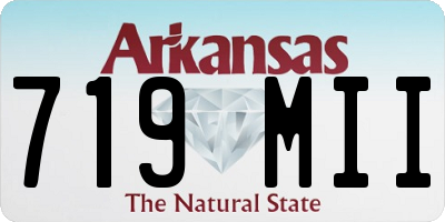 AR license plate 719MII