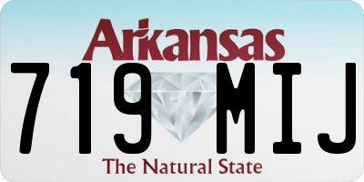 AR license plate 719MIJ