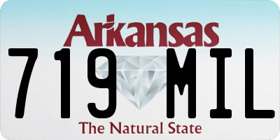 AR license plate 719MIL