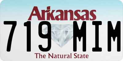 AR license plate 719MIM