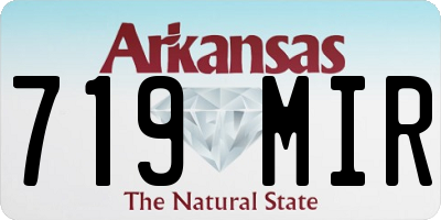 AR license plate 719MIR