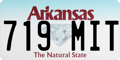 AR license plate 719MIT