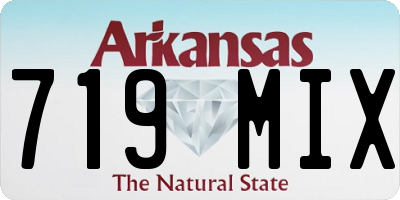 AR license plate 719MIX