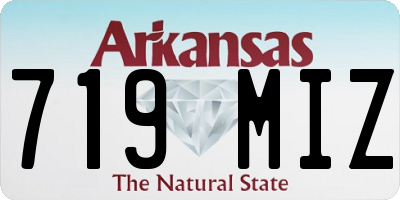 AR license plate 719MIZ