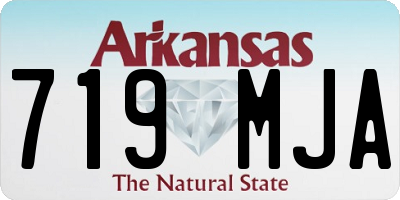AR license plate 719MJA