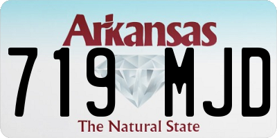 AR license plate 719MJD