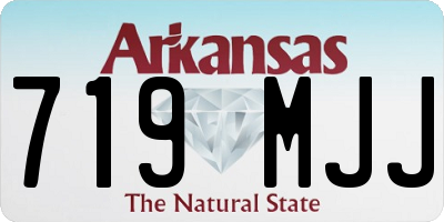 AR license plate 719MJJ