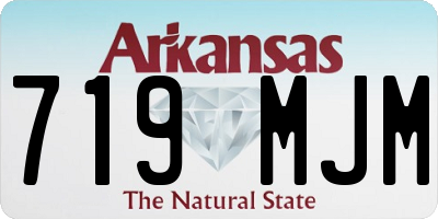 AR license plate 719MJM