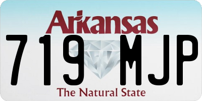 AR license plate 719MJP