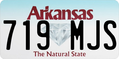 AR license plate 719MJS