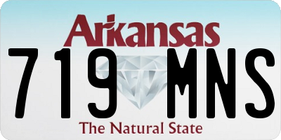 AR license plate 719MNS