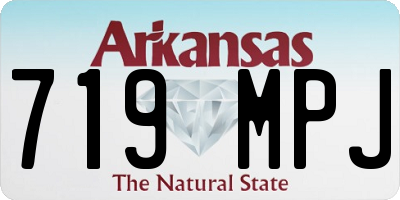AR license plate 719MPJ
