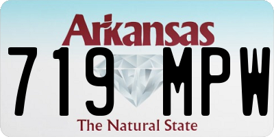 AR license plate 719MPW