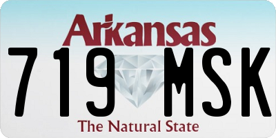 AR license plate 719MSK