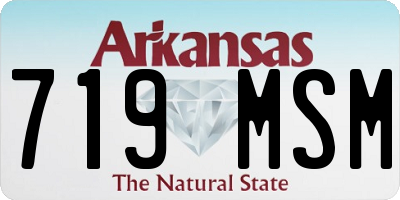 AR license plate 719MSM