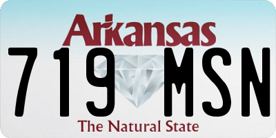 AR license plate 719MSN