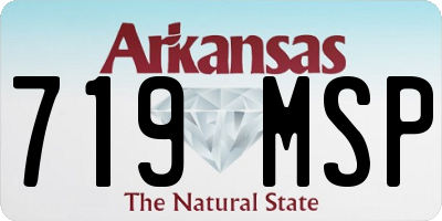 AR license plate 719MSP