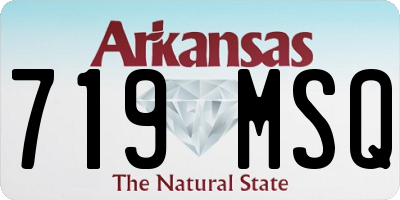 AR license plate 719MSQ
