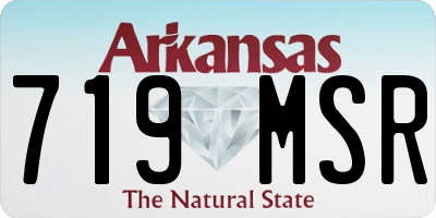 AR license plate 719MSR
