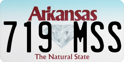 AR license plate 719MSS