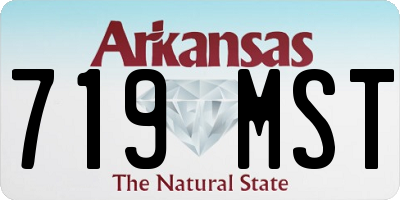 AR license plate 719MST