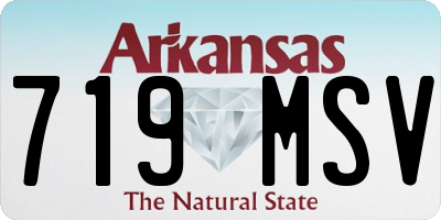 AR license plate 719MSV
