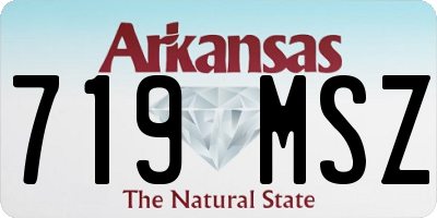 AR license plate 719MSZ