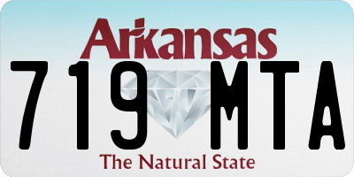 AR license plate 719MTA