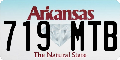 AR license plate 719MTB