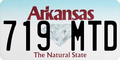 AR license plate 719MTD
