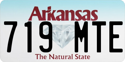 AR license plate 719MTE
