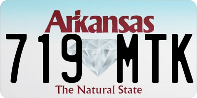 AR license plate 719MTK