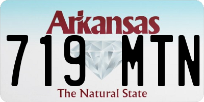 AR license plate 719MTN
