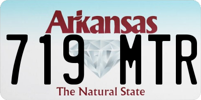 AR license plate 719MTR