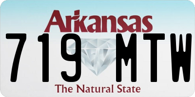 AR license plate 719MTW