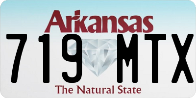 AR license plate 719MTX