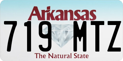 AR license plate 719MTZ